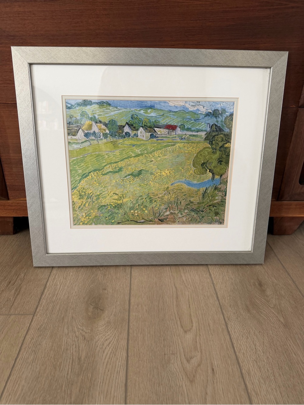 Framed Reproduction Print of Vincent van Gogh’s Les Vessenots in Auvers (1890)